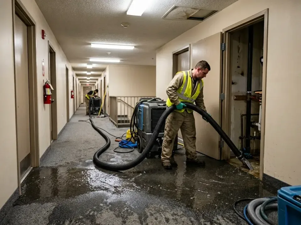 multi-unit-apartment-hallway-f-005 — frequently asked questions, Emergency Burst Pipe Water Extraction & Removal in Cutler B…